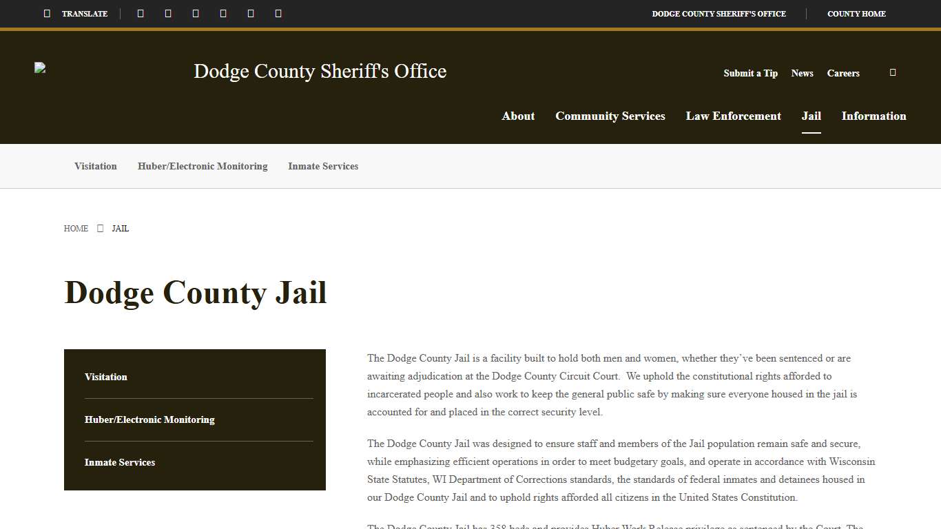 Jail - Dodge County Sheriff's Office