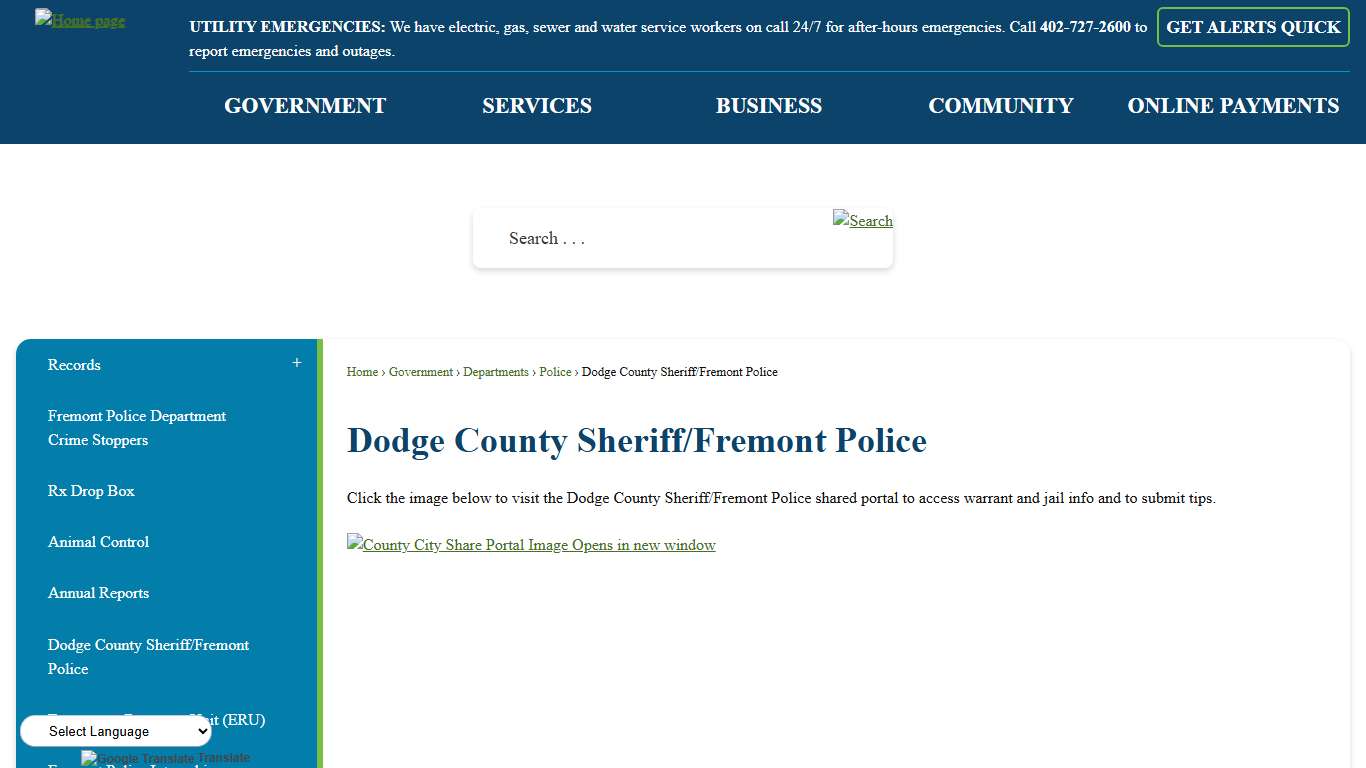 Dodge County Sheriff/Fremont Police | Fremont, NE - Official Website